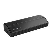 MHT-P8008 nirkabel, printer tato mini kode batang termal a4 portabel tanpa tinta, label warna pada kulit
