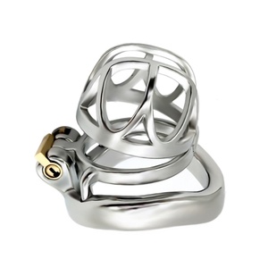 Dispositivo de castidad masculino de acero inoxidable con envío rápido, jaula invertida barata, dispositivo de prevención para hombre con cinturón de bloqueo. - Product Image 1