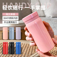 Vaso de acero inoxidable 304, taza portátil pequeña aislada para regalo, diseño redondo, nuevo modelo, creativo, de acero inoxidable aislado