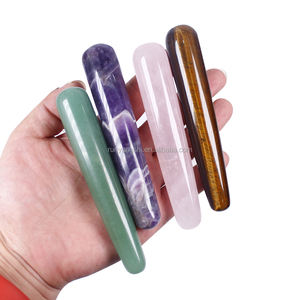 Naturale Cristallo di Roccia Di Quarzo yoni bacchetta rosa quarzo cristallo di massaggio bacchetta di guarigione - Product Image 1