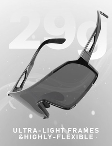 Color Changing Men's Sports Sunglasses <b>Clear</b> to Pink Tint Photochromic <b>Cycling</b> <b>Glasses</b> for Biking Baseball Z87 Ready to Ship - Product Image 2