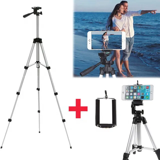 Aluminium Draagbare Verstelbare Camera Statief Stand Telefoon Selfie Statief Houder Voor Outdoor Live Streaming