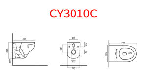 WC de salle de bain, toilettes à deux pièces, design moderne, sans bride, siphon en P, modèle occidental, siège de toilettes pour enfants, fabrication OEM - Product Image 6