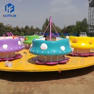 Equipo de Entretenimiento al Aire Libre Hotfun, Atracción Giratoria con Forma de Taza de Café de Dinosaurio, Fibra de Vidrio y Acero, 24 Asientos, Uso Familiar - Product Image 3