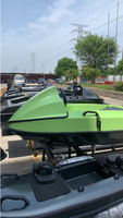 ArtPower EB01G Vert 15KW Bateau à moteur électrique de type karting, mini-bateau écologique et portable pour les aventures aquatiques