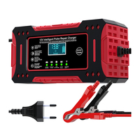 Nouveauté : Chargeur de batterie intelligent à impulsions 12V 6A avec protection multiple pour batteries au plomb-acide, approuvé CE/FCC