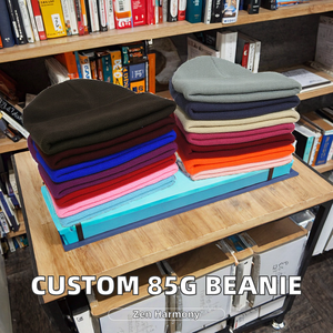 Wholesale 85g Custom Logo Embroidery Winter Beanie 100% Acrylic <b>Warm</b> Knitted <b>Hat</b> in 70 Solid Colors Blank Plain Style - Product Image 2