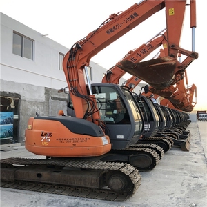 Mini-excavatrice Hitachi ZX70 d'occasion, 7 tonnes, hydraulique, chenilles, PLC, machine de construction, moteur japonais d'origine, modèle 2022, pompe - Product Image 3