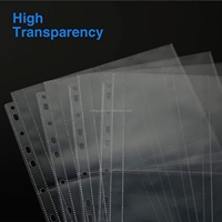 Carpeta de 3 Anillas con Personalización de Fábrica con 4 Bolsillos de Alta Transparencia para Tarjetas de PP y Notas, Compatible con Álbum de Fotos de 4 x 6