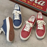 Chaussures en toile classiques personnalisées avec logo de marque en gros, Hambo pour hommes, rouge et bleu, chaussures de skate décontractées pour étudiants au quotidien