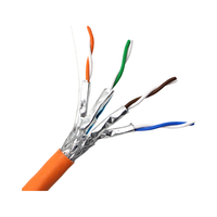 Cable de red de par trenzado blindado al mejor precio de alta velocidad Cable de red Lan Cat7 SSTP con 305m 4 pares 8 núcleos