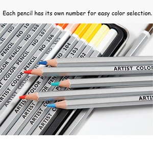 Juego de lápices de colores de madera para artistas de alta calidad, 72 Uds., 72 lápices de colores con caja de hojalata - Product Image 4