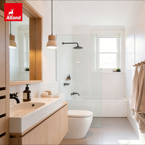 <span class=keywords><strong>Mobile</strong></span> <span class=keywords><strong>Bagno</strong></span> Alland Premium Personalizzato Minimalista con Finitura in Cera Naturale Bianca per <span class=keywords><strong>Bagno</strong></span> Principale Sereno - Product Image 2