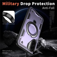 Pour Samsung Galaxy A15 A16 A53 A36 A56 5G Cas Magnétique Sans Fil charge Militaire Protection PC TPU Béquille Couverture de Téléphone