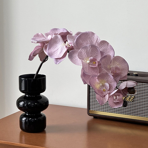 Orquídea Phalaenopsis Artificial, Ramo Individual, Flor de Seda Plástica de Alta Simulación, Decoración para el Hogar, Accesorios para Bodas - Product Image 1