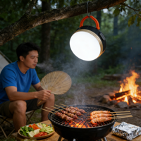 Lampe de barbecue rechargeable portable à LED pour la cuisine en plein air, le camping et l'utilisation nocturne