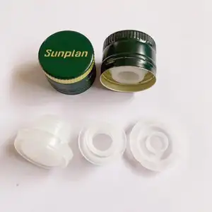 Aluminum Olive Oil Bottle Cap With Plastic Insert