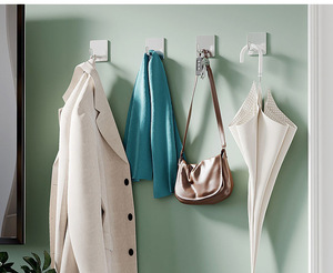 Ganchos de Pared Autoadhesivos de Acero Inoxidable SUS304, Resistentes e Impermeables, para Colgar Abrigos, Toallas y Otros Objetos - Product Image 4
