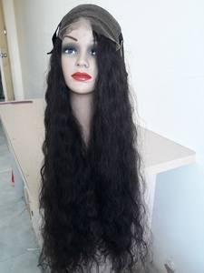 Professionnels vendant cambodgiens alignés vierge naturelle ondulée HD dentelle frontale perruques 13x4 cuticule disponible droite crépus Curl - Product Image 2