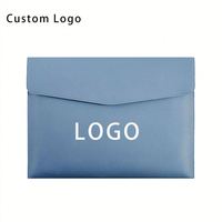 Porte-documents en cuir personnalisé avec logo, format A4, B5, A6, impression sérigraphique, promotionnel, pour administration, enveloppe en papier