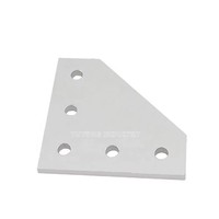 Plaque de fixation d'angle en forme de L à 5 trous, 90 degrés, pour routeur CNC, imprimante 3D
