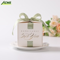 Boîte à bonbons en forme de trompette de mariage vintage européenne, en papier couché recyclable, personnalisable, emballage alimentaire pour mariage sur mesure