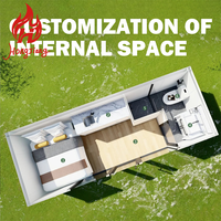 Hôtels en forme de capsule spatiale, vaisseaux spatiaux, maisons préfabriquées, autres maisons préfabriquées modernes en conteneurs, bureaux avec toilettes pour hôtel