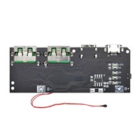Module de charge de batterie au lithium 18650 avec double port USB Micro Type C, QC4.0 PD3.0 22.5W 4.5V 5A LED