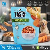 Sachets refermables personnalisés en PET/PE résistants aux perforations, avec fermeture éclair, pour l'emballage alimentaire de qualité supérieure, résistant à l'huile, pour aliments pour animaux de compagnie