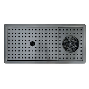 Fregadero de Cocina Moderno de Acero Inoxidable 304, Color Gris Negro Nano, Fregadero Empotrado de un Solo Tazón - Product Image 3