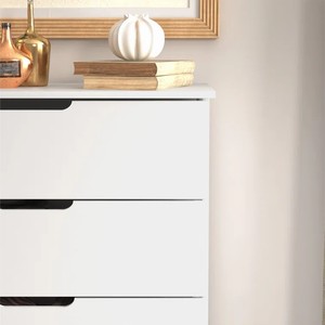 Handmade French Cheap Plywood <strong>Tall</strong> Solid Wood Dresser White Living Room Hallway Kitchen <strong>Narrow</strong> Chest of <strong>Drawer</strong> for Dishes - Product Image 6