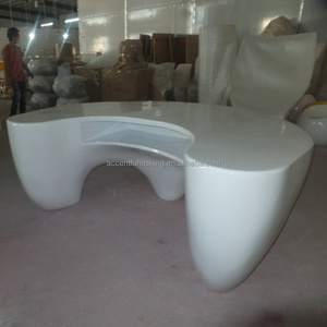 Nouveaux arrivages Comptoir de réception de luxe en PRF blanc moderne pour hôtels, <span class=keywords><strong>banques</strong></span>, studios, cinémas et hôpitaux - Product Image 4
