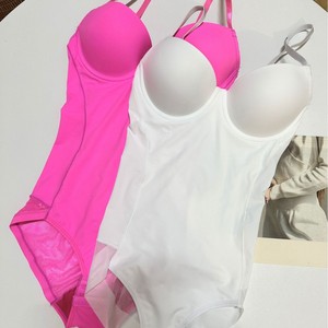 Body sculptant européen et américain <span class=keywords><strong>avec</strong></span> soutien-gorge intégré, en nylon antibactérien, rehausseur de poitrine, amincissant la taille et gainant le ventre - Product Image 2
