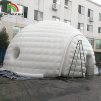 Grande Tente Igloo Blanche Forme Ronde Publicité Extérieure Événements Salons Abri Dôme Gonflable Chapiteau Maison