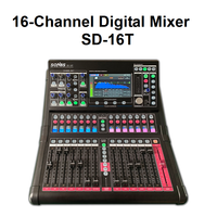 Console de mixage numérique Linux 16/24/32 canaux avec faders motorisés Dante extensible pour système audio de conférence et de performance en direct