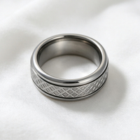 Bagues unisexes en carbure de tungstène couleur canon de fusil de 8 mm avec finition taillée diamant, ajustement confortable, pour mariage, fiançailles, fête, bijoux, cadeau