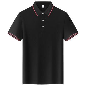 Polo Shirt Solid Color Short Sleeve Moisture Wicking Daily Wear Customizable Logo Promotional Work Clothes - Product Image 3