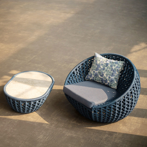 Chất Lượng Cao Khách Sạn Hiện Đại Sợi Dây Thừng Đồ Nội Thất Ngoài Trời Sang Trọng Vải Không Thấm Nước Sân Vườn Patio Mây <span class=keywords><strong>Sofa</strong></span> Cho Vườn Bộ - Product Image 5