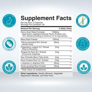 Oem מותאם אישית חם מכירה למבוגרים שיפור הליבידו הגברי תוספת כמוסות אצות ערמות עבור אנרגיה לחיזוק לא לנשים בהריון - Product Image 4