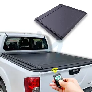 Custom Electric Retractable Roller Lid Shutter Aluminium Pickup Truck Top Retractable Roll Up Tonneau Cover For Different Models