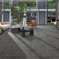 Dalles de moquette 50x50, épaisse, à boucles, antidérapantes, résistantes aux taches, luxueuses, modernes, pour bureaux commerciaux, modulaires
