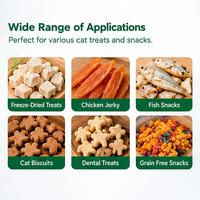 Sachets personnalisés imprimés pour friandises pour chats, refermables avec fermeture éclair, sacs d'emballage autoportants pour snacks pour animaux de compagnie, usine OEM/ODM pour la vente en gros