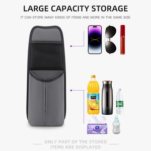 Bolsa de Almacenamiento Multifuncional para Auto, Bolsa de Cuero para el Lateral del Asiento del Coche, para Colgar Vasos - Product Image 5