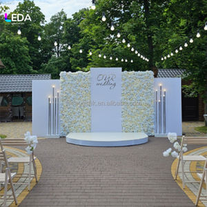 Arco de boda moderno de acrílico blanco, decoración interior y exterior, accesorios para el fondo de la ceremonia. - Product Image 3
