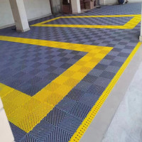 Baldosas de PVC entrelazadas de alta resistencia para pisos de garaje, antideslizantes e impermeables para talleres y almacenes
