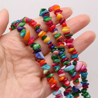 Perles en pierre concassée de 5x8mm, multicolores, pour bijoux DIY, bracelets, colliers, artisanat fait main, cadeaux