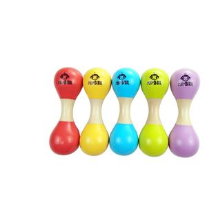 Sonajeros de Madera Coloridos, Juguete Sensorial para Entrenamiento de Agarre, Instrumento de Percusión Orff - Product Image 1