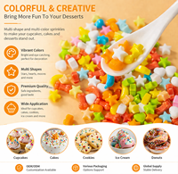 Kozed Bulk Sour Ball Cake Donut Decorative Baking Candy Marshmallow Sweet Color Sugar Bean Baking Paper Cup Dessert OEM