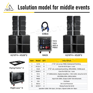 L-solution 8 ชิ้น ลำโพงคู่ขนาด 8 นิ้ว ระบบ 4 ทาง 18 นิ้ว แบบ Passive Neodymium 700w Rms ตู้ไม้ ระบบเสียงความละเอียดสูง K210&ks28-8+4 Line - Product Image 5
