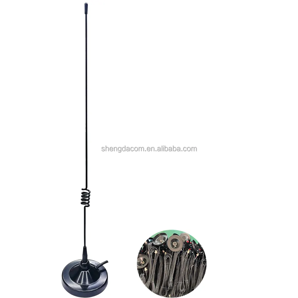 VHF/UHF移動通信アンテナ136/430Mhz屋内ミニデジタルTVアンテナ、磁気ベースマウント付き